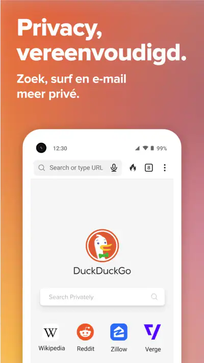 DuckDuckGo Browser, Search, AI screenshot 1
