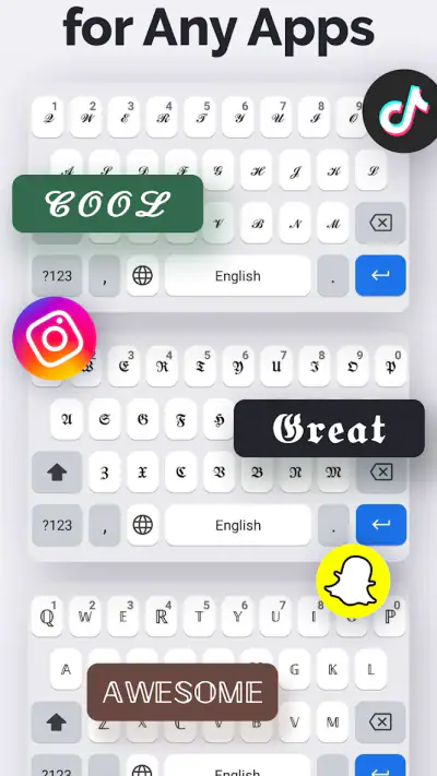 Fonts Art - Keyboard Fonts screenshot 1