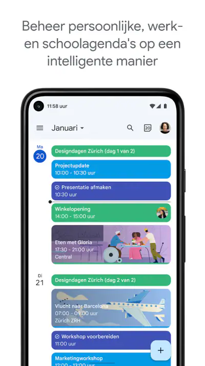 Google Agenda screenshot 1