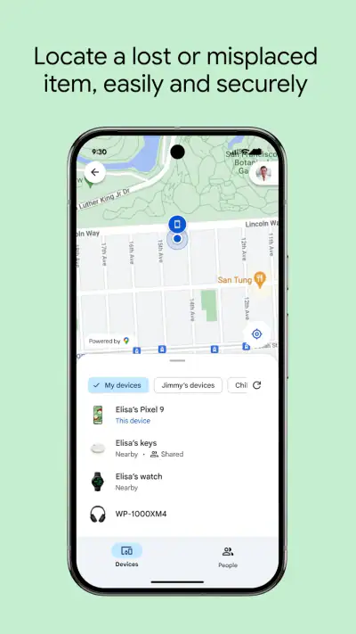 Vind-plek van Google screenshot 1