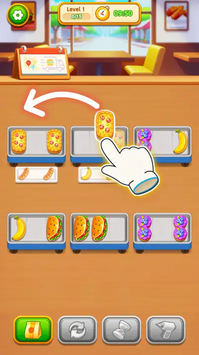 Grill Sort - Voedselsorteer screenshot 1