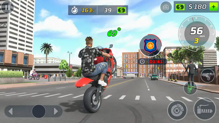 motor stunt wheelie spel screenshot 1
