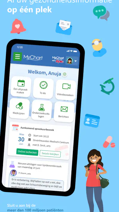 MyChart screenshot 1