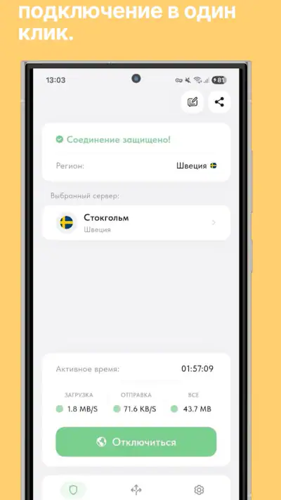 Ping VPN быстрый и безопасный screenshot 1