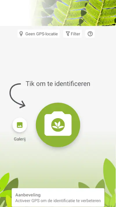 Pl@ntNet plantenidentificatie screenshot 1