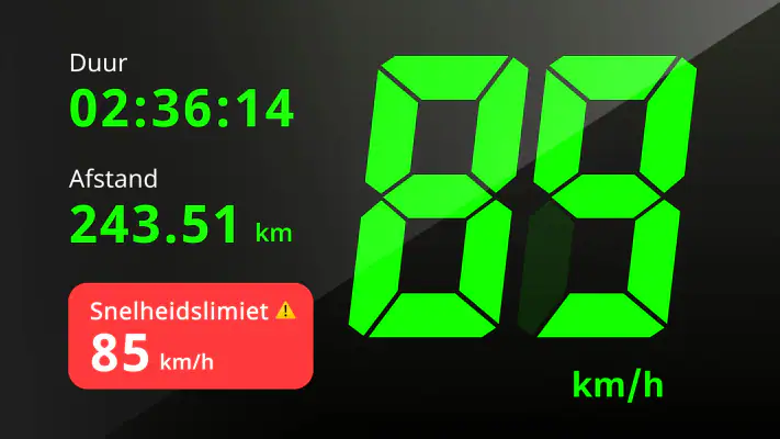 Snelheidsmeter & Speed Tracker screenshot 1