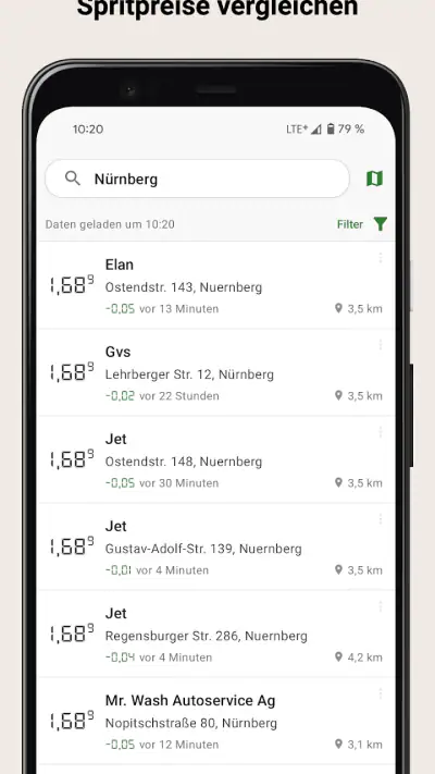 Spritpreise - günstig Tanken screenshot 1
