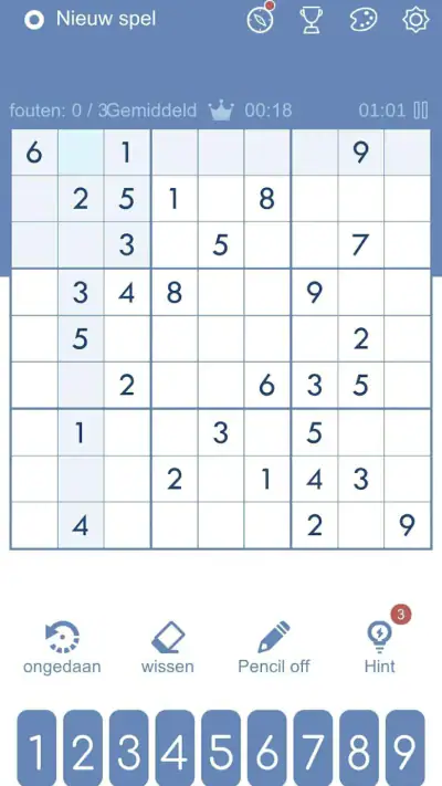 Sudoku - Sudoku puzzels screenshot 1