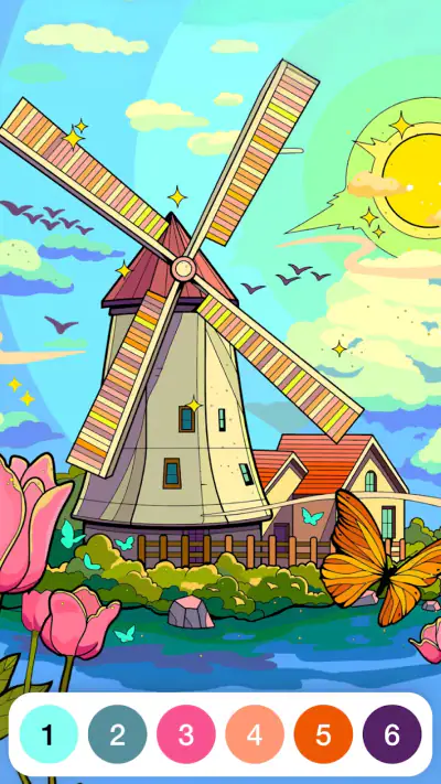 Verf op nummer kleurspellen screenshot 1