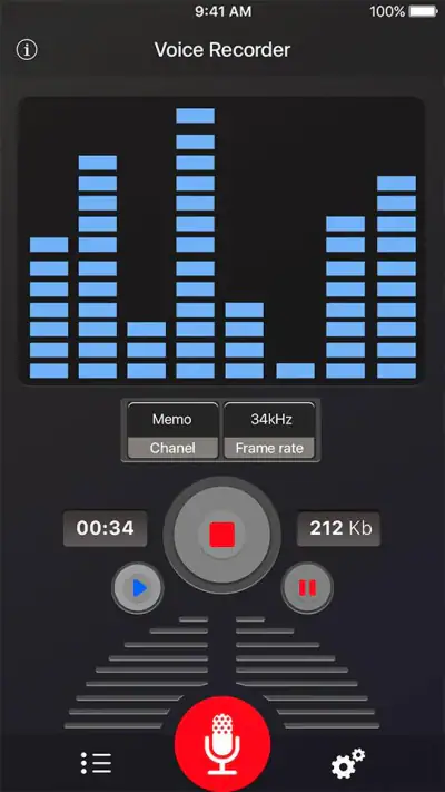voice recorder screenshot 1