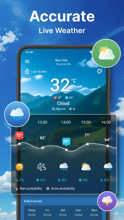 Weerbericht app screenshot 1