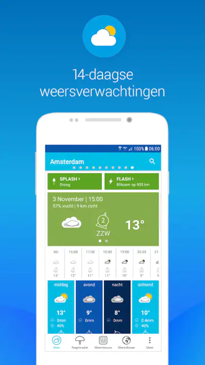Weerplaza - complete weer app screenshot 1