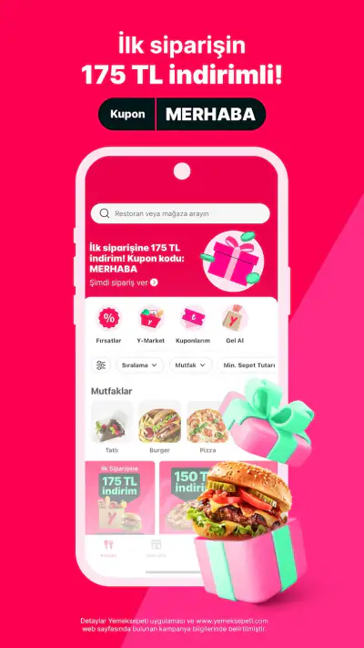 Yemeksepeti - Yemek & Market screenshot 1