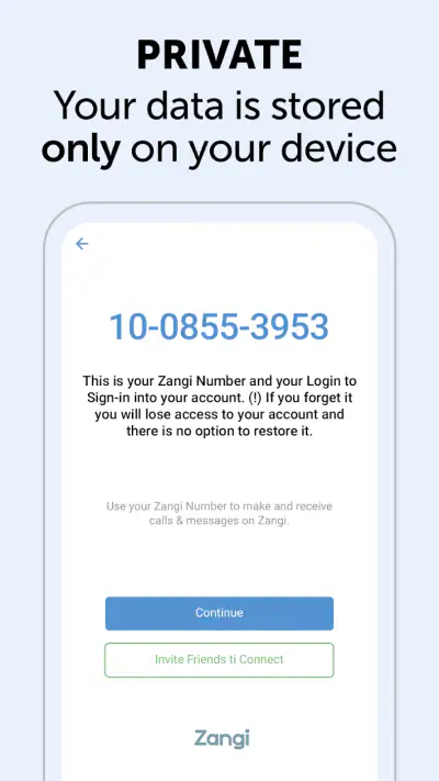 Zangi - Private Messenger screenshot 1