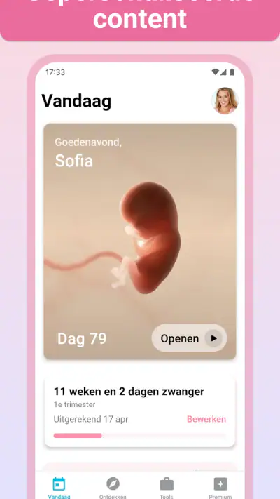 Zwangerschap + | Pregnancy App screenshot 1
