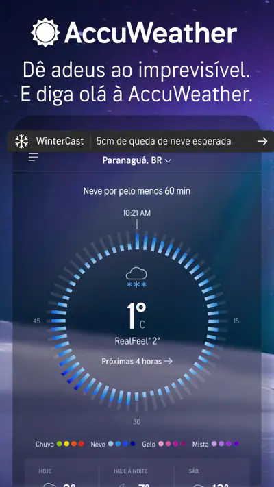 AccuWeather: Radar ao vivo screenshot 1