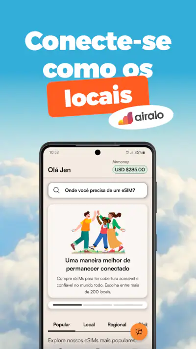 Airalo: eSIM Viagem e Internet screenshot 1