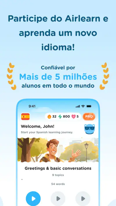 Airlearn - Aprender Idiomas screenshot 1