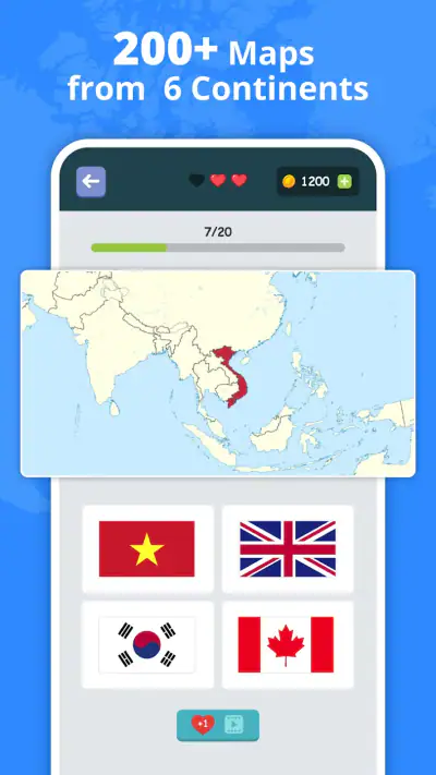 Bandeiras dos Países: Quiz screenshot 1