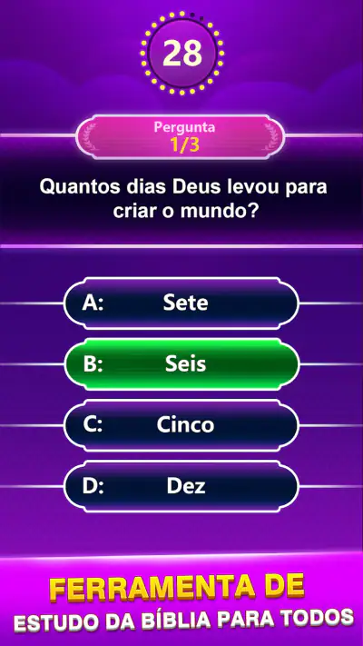 Bible Trivia -Jogos de palavra screenshot 1