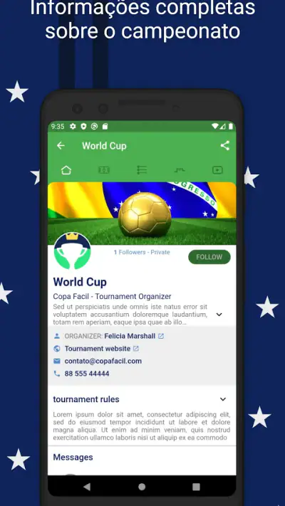 Copa Fácil: Criar Campeonato screenshot 1