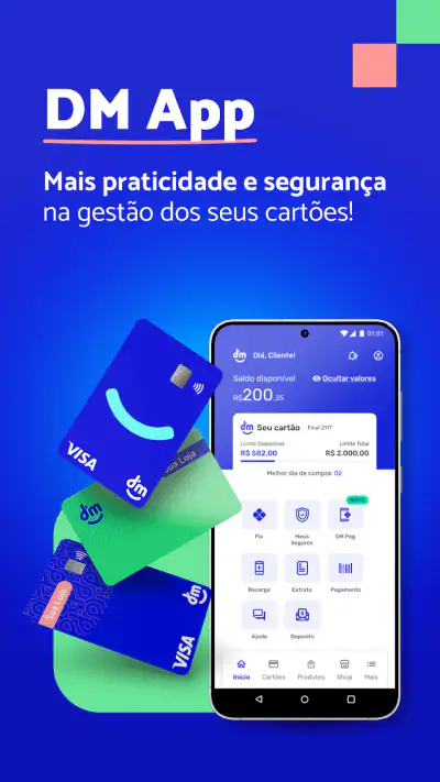 DM App: Conta, Crédito e Pix screenshot 1