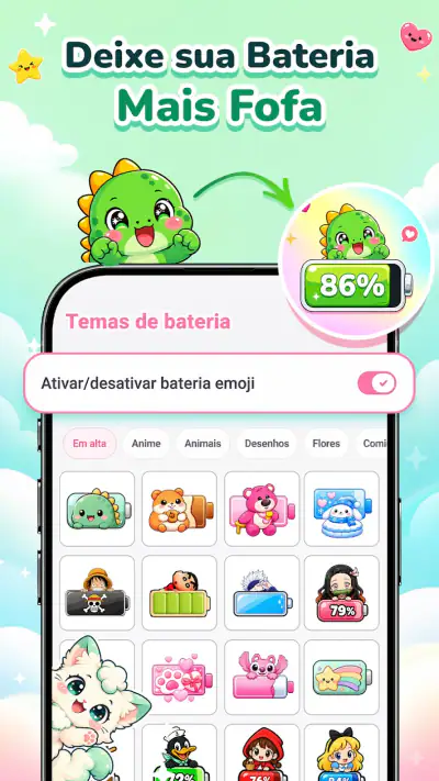 Emoji Battery: Status Bar Icon screenshot 1