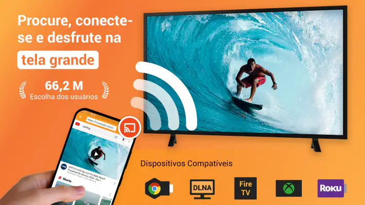 Espelhar celular na TV - XCast screenshot 1