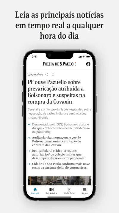 Folha de S.Paulo screenshot 1