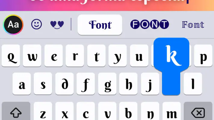 Fonts: Teclado com fontes screenshot 1