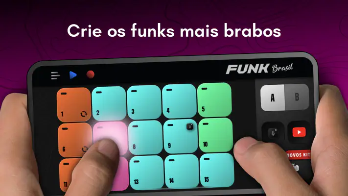 Funk Brasil: DJ MPC drum pads screenshot 1