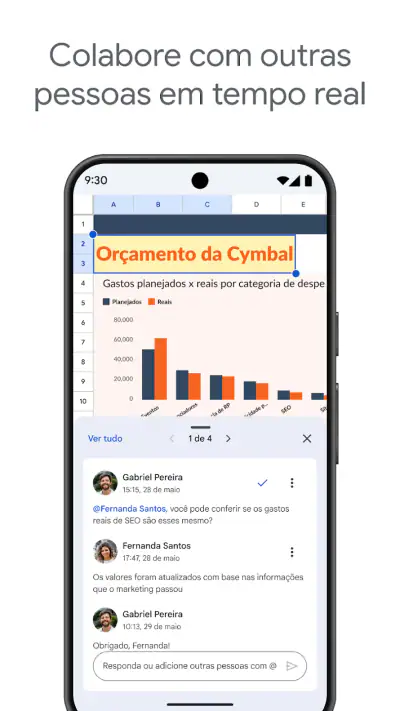 Google Planilhas screenshot 1