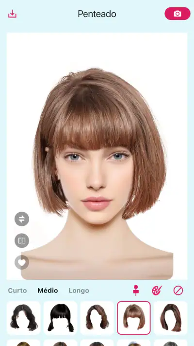 Hairstyle Try On - Penteado IA screenshot 1
