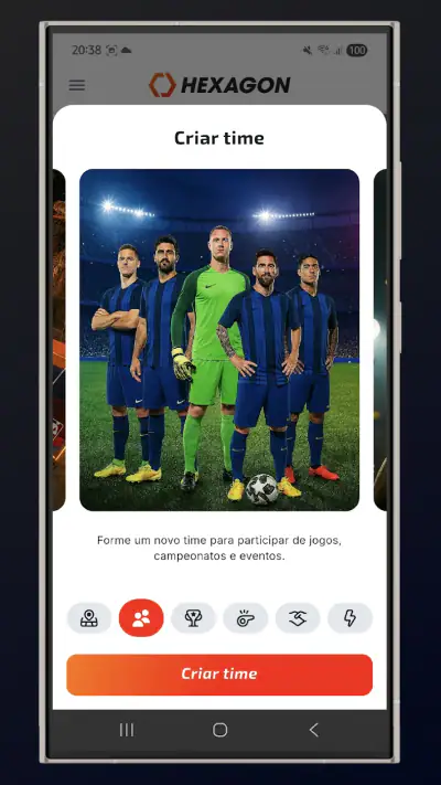 Hexagon sports screenshot 1