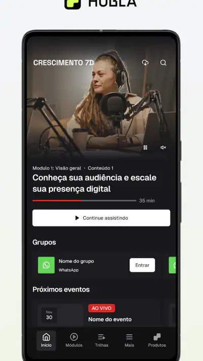 Hubla: acesse seus conteúdos screenshot 1