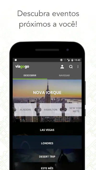Ingressos viagogo screenshot 1