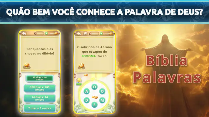 Quiz Bíblico: Jogo de Palavras screenshot 1
