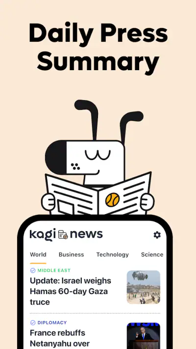 Kagi News screenshot 1