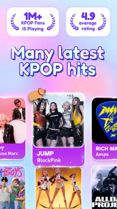 Kpop Piano Star - Music Game screenshot 1