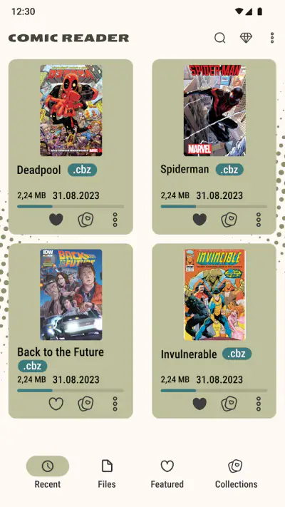 Leitor de quadrinhos (cbz/cbr) screenshot 1