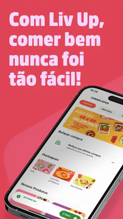 Liv Up – Comida Saudável screenshot 1