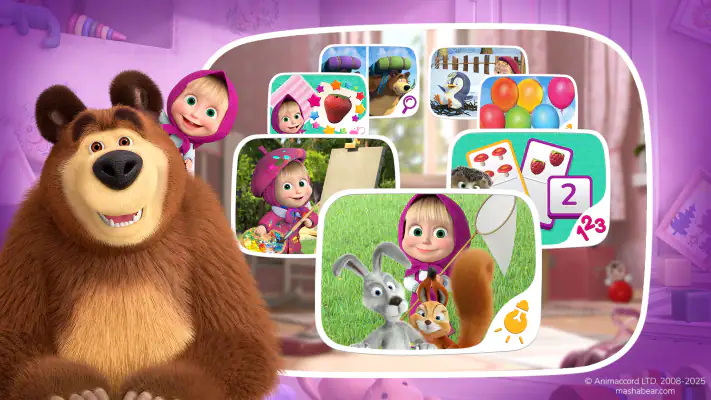 Masha e o Urso. Jogo Educativo screenshot 1