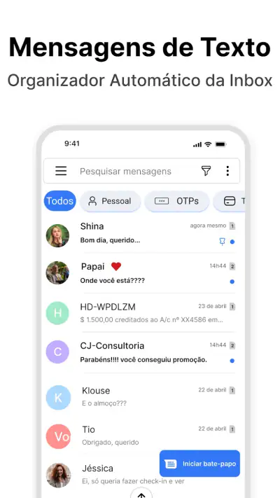 Mensagem de texto - SMS screenshot 1