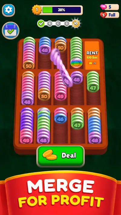 Pocket Sort: Jogo da Moeda screenshot 1