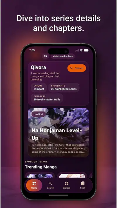 Qivora: Manga Reader screenshot 1