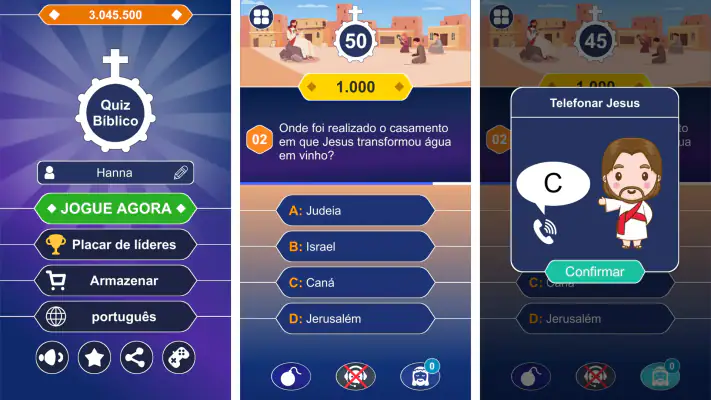 Quiz Bíblico: Perguntas e Res screenshot 1