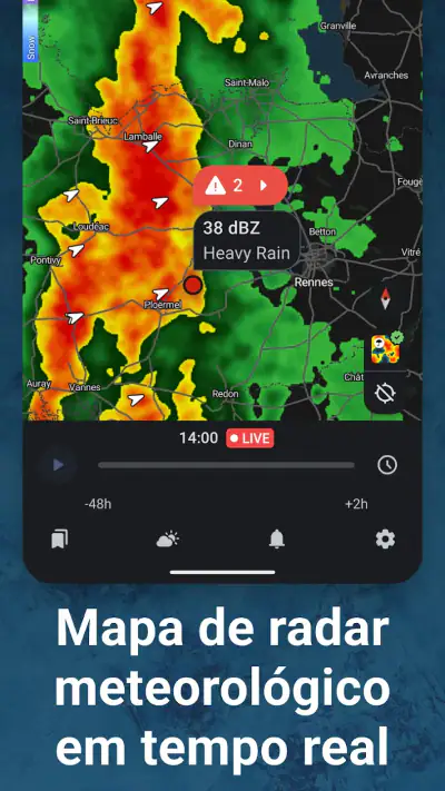 RainViewer: Vai Chover Hoje screenshot 1