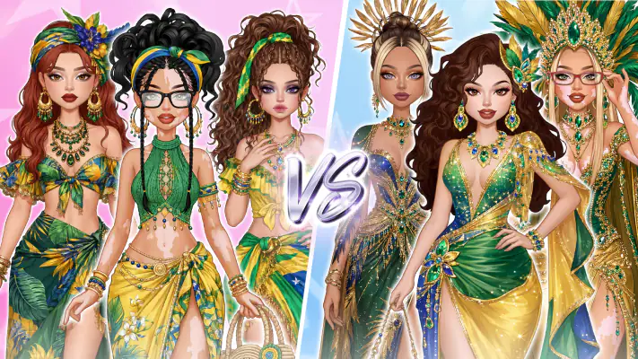 Rebel Glam: Jogos de Vestir screenshot 1