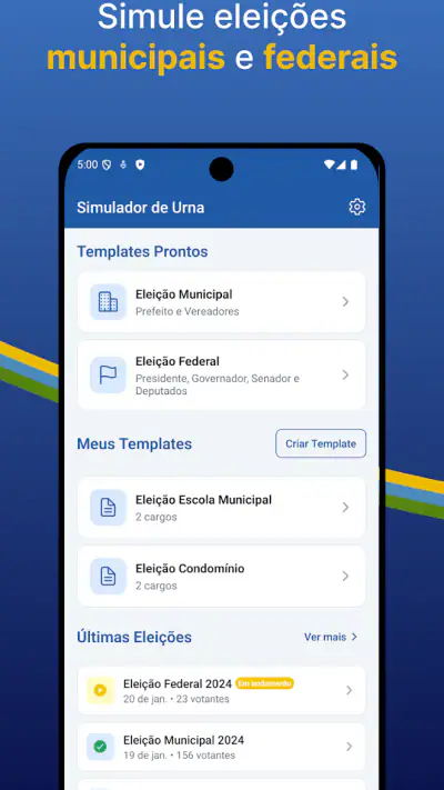 Simulador Urna Eletronica 2026 screenshot 1