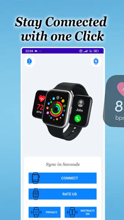 SmartWatch Connect for Android screenshot 1